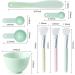  Plastics Free SOMIER Silicone DIY Face Mask Mixing Bowl Set Mud Clay Facial Mask Bowl with Spatula Fan Brush Powder Measuring Spoon 8 in 1 - Buy Online on GoSupps.com