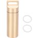 Waterproof Brass Pill Case Fob - Perfect for Hiking & Camping | Durable Travel Accessory - Buy Online on GoSupps.com