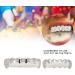 Syrisora Teeth Set Hip Hop Prop Teeth Accessory Decoration for Halloween Party Gift (Silver Set) - Buy Online on GoSupps.com