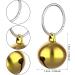 Molain 24pcs Cat Bells with Keyrings- Dog Collar Bells Training Jingle Bell Collar Pendant Pet Accessories Festival Party DIY Small Bells Mixed Color - Buy Online on GoSupps.com