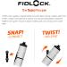 FIDLOCK Twist Bottle Set - Yellow | Cage-Free Magnetic Bike Water Bottle Holder - Buy Online on GoSupps.com