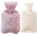 MYAMIA Christmas Winter Hot Water Bag With Lid 1L Warm Hot Water Bottle Hand Foot Warmer Pocket-C