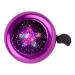 Kids Bike Bell, Aluminum Bicycle Bell for Kids Girls Toddlers Gifts, Cute Clear Sound Children's Bike Accessories Bell Ring, Adjustable Size Lovely Bike Horn Purple