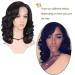 Lady Miranda 16 Loose Wave Lace Part Wig - Black Synthetic Heat Resistant Full Wig for Women - Buy Online on GoSupps.com