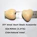 10pcs Natural 40mm Unfinished Wood Hearts Beads - Eco-Friendly DIY Craft Accessories - Buy Online on GoSupps.com