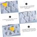 HOMSFOU 1pc Cheese Silicone Mold Cheese Silicone Baking Candy Silicone Molds for Candles Silicone Soap Ice Cream Mould Cheese Fondant Cheese Shape Baking White Silica Gel Mousse - Buy Online on GoSupps.com