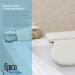 Epica 2X-Thick Luxury Spa Bath Pillow with SuperGrip Suction Cups - Oval Design - Buy Online on GoSupps.com