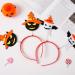 hgnxa Halloween Witch Headband Day of The Dead Nonwoven Hairband Material Kits Headpieces for All Age Festival Hair Decors Angry Pumpkin Hair - Buy Online on GoSupps.com