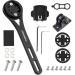 Wenbones integrated bicycle computer bracket made of aluminum alloy bicycle bracket Out Front for Wahoo Garmin Bryton git brackets for action cameras and light black