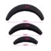 3 Moon-Shaped Foam Hair Cushions - Volume Boosting Hair Accessories for Women & Girls | Black - Buy Online on GoSupps.com