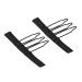 100 Pieces Wig Clips - 3 Teeth Black Stainless Steel Wig Accessories for Hair Parts & Caps - Buy Online on GoSupps.com