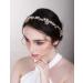 BERYUAN Champagne Crystal Flower Bridal Headband - Wedding Hair Accessory for Women & Girls - Buy Online on GoSupps.com