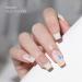 French Tip Flower Gel Nail Strips KALEFUL Semi Cured Gel Nail Stickers Nail Art Decoration Design Supplies Flower French Tip - Buy Online on GoSupps.com