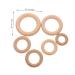 ABAODAM 12 STK Baby Wood Molar Rings - Unfinished Wooden Circle Accessories for Newborns | Safe & Fun Teething Relief - Buy Online on GoSupps.com