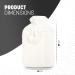 KEPLIN Cosy Hot Water Bottle with Plush Cover & Bobble - Relieves Body Aches & Pains Washable Safe & Durable Heating Pad - Ideal Cosy Nights & Gifts - Large 2L (Cream) Cream Plush - Buy Online on GoSupps.com