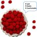 Cldamecy 150 Pcs 1-Inch Red Pom Pom Balls with 20 Googly Eyes - DIY Craft Supplies for Kids - Buy Online on GoSupps.com
