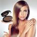 Herbesty Waterproof Eyebrow Powder Stamp Kit - Long-Lasting Easy Application Dark Brown - Reusable Cosmetic Set for Natural Eyebrow Shapes | International Shipping Available - Buy Online on GoSupps.com