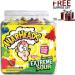 War-Heads Extreme Sour Candy Old School Sour Candies - Original 5 Fruit Flavors - Bulk Candy Bag for Parties and Holidays 2 lb Tub 240 Pieces Comes with surprice gift in All ABOUT RETAIL packaging - Buy Online on GoSupps.com