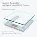Vitafit 550lb Smart Digital Bathroom Scale with BMI Tracking via App | Extra-High Capacity, 8mm Tempered Glass, Step-On Design | Blue Backlit LCD Display | Silver - Buy Online on GoSupps.com