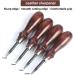 WUTA 4pc Leather Edge Bevelers Set - High Carbon Steel Skiving Tools for Keen Edge Cutting in Leathercraft (0.8mm+1mm+1.2mm+1.4mm) - Buy Online on GoSupps.com