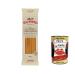 Italian Gourmet E.R. Rummo Spaghetti Grossi No. 5 Pack of 8 durum wheat semolina pasta 500g + Italian Gourmet Polpa di Pomodoro 400g