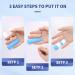 Leezmark Finger Splints - Arthritis Finger Straightener Brace for Broken, Middle, Pinky, Thumb, Ring, and Trigger Finger - Set of 4 (4 Colors) - Buy Online on GoSupps.com