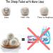 BienStylife 4-Pack Wool Dryer Balls Reusable Laundry Balls for Dryer Natural Fabric Softeners and Wrinkle Release Organic and Eco Wool Dryer Ball for Pet Hair Removal Dryer Sheets Drying Ball - Buy Online on GoSupps.com