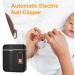 Automatic Nail Clippers Electric Nail Clippers | 3 Modes Adjustable Safety Nail Clippers - Electric Pedicure Manicure Tool Silent Nail Clippers with Container Luc Black - Buy Online on GoSupps.com