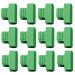 Milists 24 pc membrane clip garden clips made of plastic plant support clip fishing rod holder clips clips for plant sticks tunnel tire clips garden plant pipe clamp plastic tools