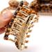 Vintage French Design Hair Claw Clips Set - 4 Pcs Tortoise Shell & Leopard Print Barrettes for Women - Buy Online on GoSupps.com