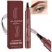 Eyebrow Pencil with 4 Tip for Natural Eyebrow Makeup Eyebrow Long-Lasting Eye Brow Pencils for Women Eyebrow Pen (04) - Buy Online on GoSupps.com