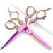 5.5 inch and 6 Inch Purple Hairdressing Scissors Barber Professional Hair Scissors Hand-cutting and Thinning Scissors (6 inch Set) - Buy Online on GoSupps.com