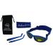 Baby Wrapz 2 Convertible Sunglasses 0-5 Years with 2 Headbands & Attachable Arms (Blue)