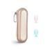 PhD Keisi Toothbrush Travel Case with 2 Head Cover Caps for Oral-B/Oral-B Pro/Philips Sonicare Electric Toothbrush Keeps Fresh and Clean Portable Waterproof Organizer Set Rose Gold Case and 2 Caps