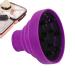 Pzuryhg Blow Dryer Vent Hood | Silicone Foldable Blow Dryer Nozzle Heat Resistant Soft Blow Dryer Accessory Multifunctional Hair Styling Supplies for Girls Purple