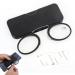 Buy Armless Reading Glasses for Men & Women - Slim Flat Nose Glasses in Mini Portable Case - Stylish Black Design - Buy Online on GoSupps.com