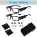 2 Pack Lighted Reading Glasses for Men & Women - LED Nighttime Readers Magnifier - Black 1.0x - Buy Online on GoSupps.com