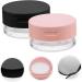 Outanaya 2pcs Portable Powder Box Blusher Powder Jar Face Powder Jar Foundation Powder Jar Kit Black Plastic - Buy Online on GoSupps.com