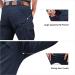 FEDTOSING Men's Tactical Pants - 9 Pocket Cotton Cargo Military Trousers in Navy Blue | Stretch Hiking Combat Rip-Stop Pants - 36W x 30L - Buy Online on GoSupps.com