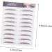 Ipetboom 27 Sheets Imitation Eco Eyebrow Sticker Stickers Artificial Eyebrow Makeup Brow Sticker 6d 21.5X14.5cmx3pcs Brownx3pcs - Buy Online on GoSupps.com