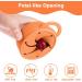 Vicloon Collapsible Silicone Baby Snack Cup - Non Spill Snack Pot with Lid for Toddler, Orange - Buy Online on GoSupps.com