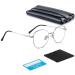 COOLOO Blue Light Glasses Blue Light Blocking Glasses for Women Men Gaming Computer Glasses Anti Glare Headache Eyes Strain Glasses with Blue Light 03-silver