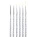 6 pieces nail design brush professional detail brush set malpinsula for nails for manicure salon tools and nail design for UV gel and acrylic fingernails nail draw line