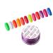 12 Colours Nail Powder Professional Dipping Powder Nail Powder Pigment Iridescent Coloured Powder for Nail Art