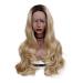 SHIYID Front Synthetic Wigs for Black Women Brown Blonde Long Wavy Wig