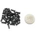 Pro Bamboo 36pcs Black Carbon Steel Bicycle Spoke Cap Set for 2mm Spokes | 14G Nipple | Mountain Bike Accessory - Buy Online on GoSupps.com