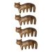 Beavorty 4 pieces kitten massage curb Tool hair cutting ridge hairdressing combs of antistatic massage comb Head massage curses combs with wide teeth scalp wit wide tooth comb sandalwood travel