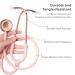 Scienlodic Double-Sided Stethoscope - Professional Light Pink Stethoscope for Doctors Nurses & Students | Customized Gold-Plated Design - Buy Online on GoSupps.com