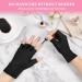ACWOO UV Gloves for Gel Nails 2 Pair UV Protection Gloves for Manicures Anti UV Gloves for Nail Lamp Manicures Dryer Nail Skin Care Fingerless UV Protection Gloves Protect Hands from UV Harm 2 Pairs Black - Buy Online on GoSupps.com
