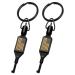 JOTOVO Flat Swivel Handcuff Key Universal Cuff Key with Detachable Keyring Fits for Standard Series of Hand Cuff - 2 Pack